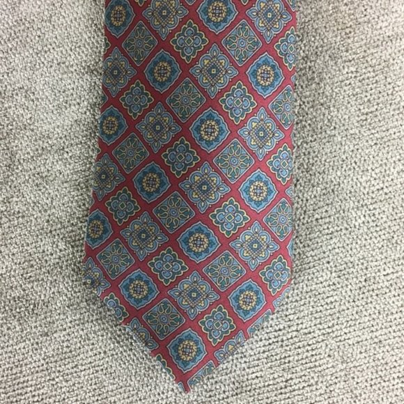 Red and Blue Silk Men’s Tie